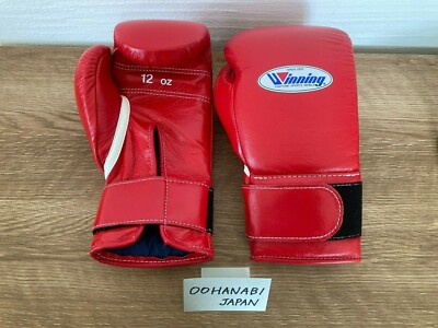 Winning Boxing Gloves 12oz MS-400B Tape Pro Type Leather Winning Boxing Gloves 12oz MS-400B Tape Pro Type Leather