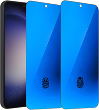 2 Pack Anti-Blue Privacy Tempered Glass for Samsung Galaxy S23 Plus/Galaxy S22 p