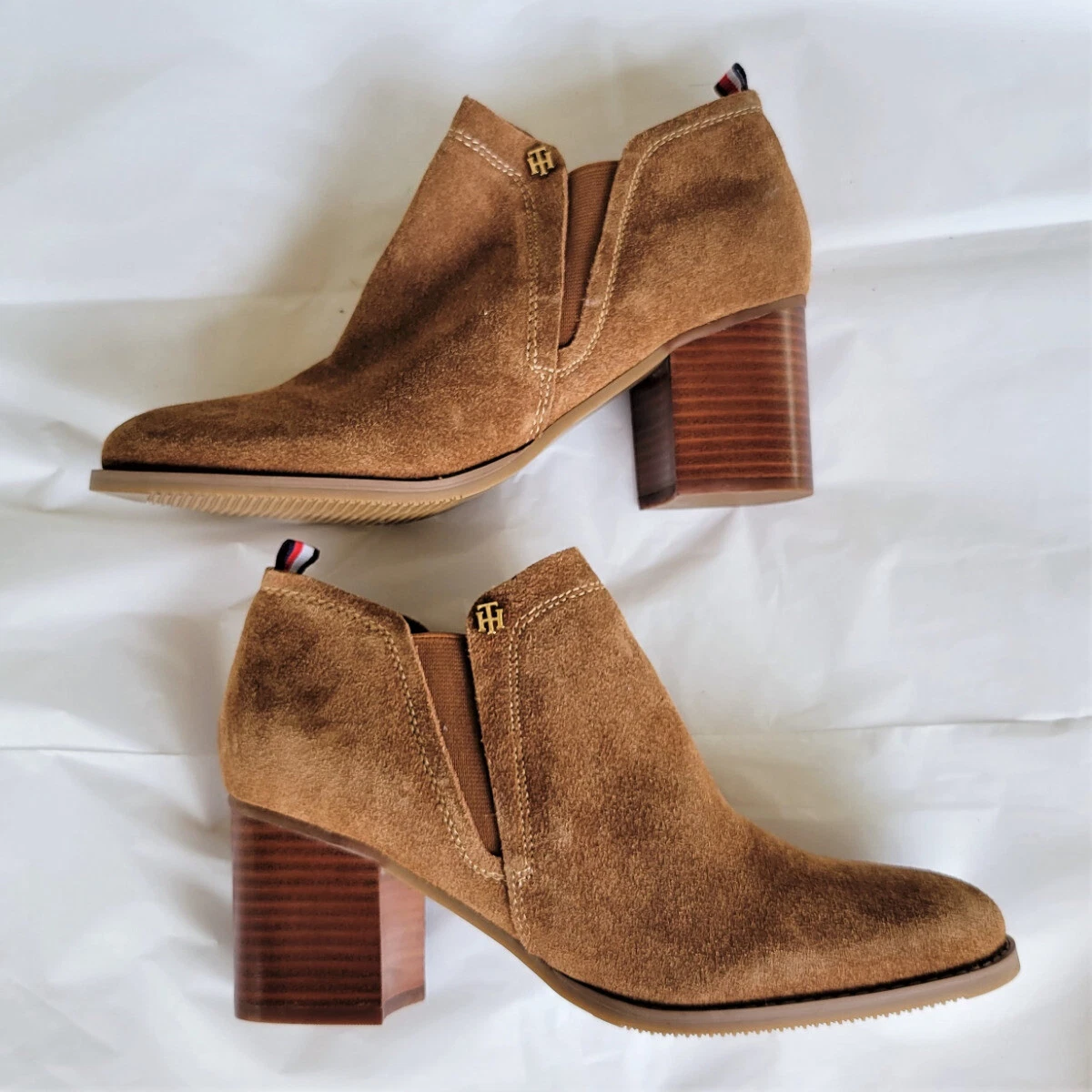 Tommy hilfiger suede best sale booties