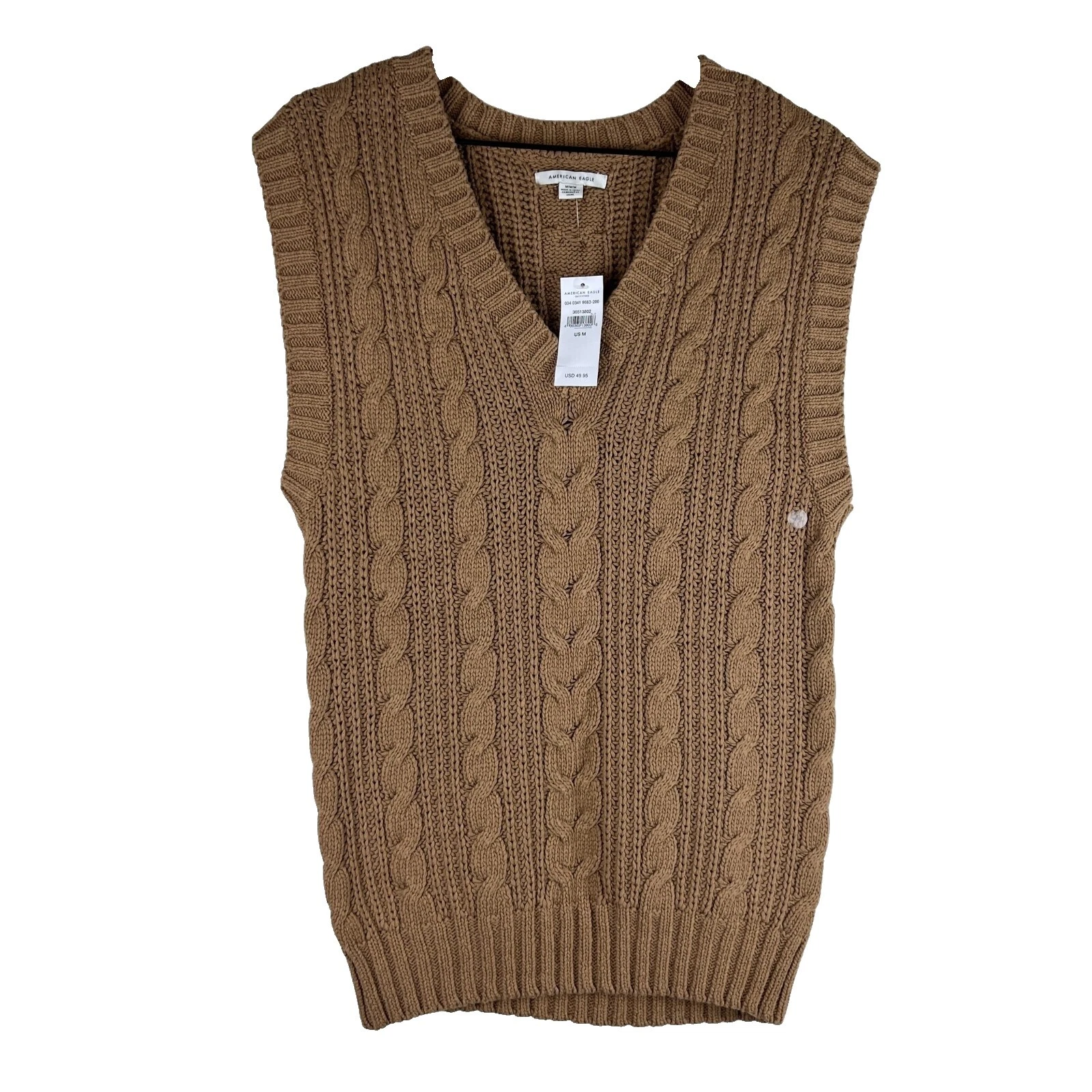 Suéteres para mujer marrón Chaleco