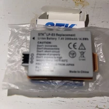 1  Pack STK  Sterling TEK LP-E5 LPE5 Battery for  Rebel XS XSi T1i 450D 1800mAh