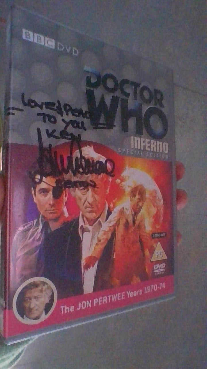Doctor Who - 2 disc edition [DVD] - signed autograph by JOHN LEVENE  Sgt. Benton