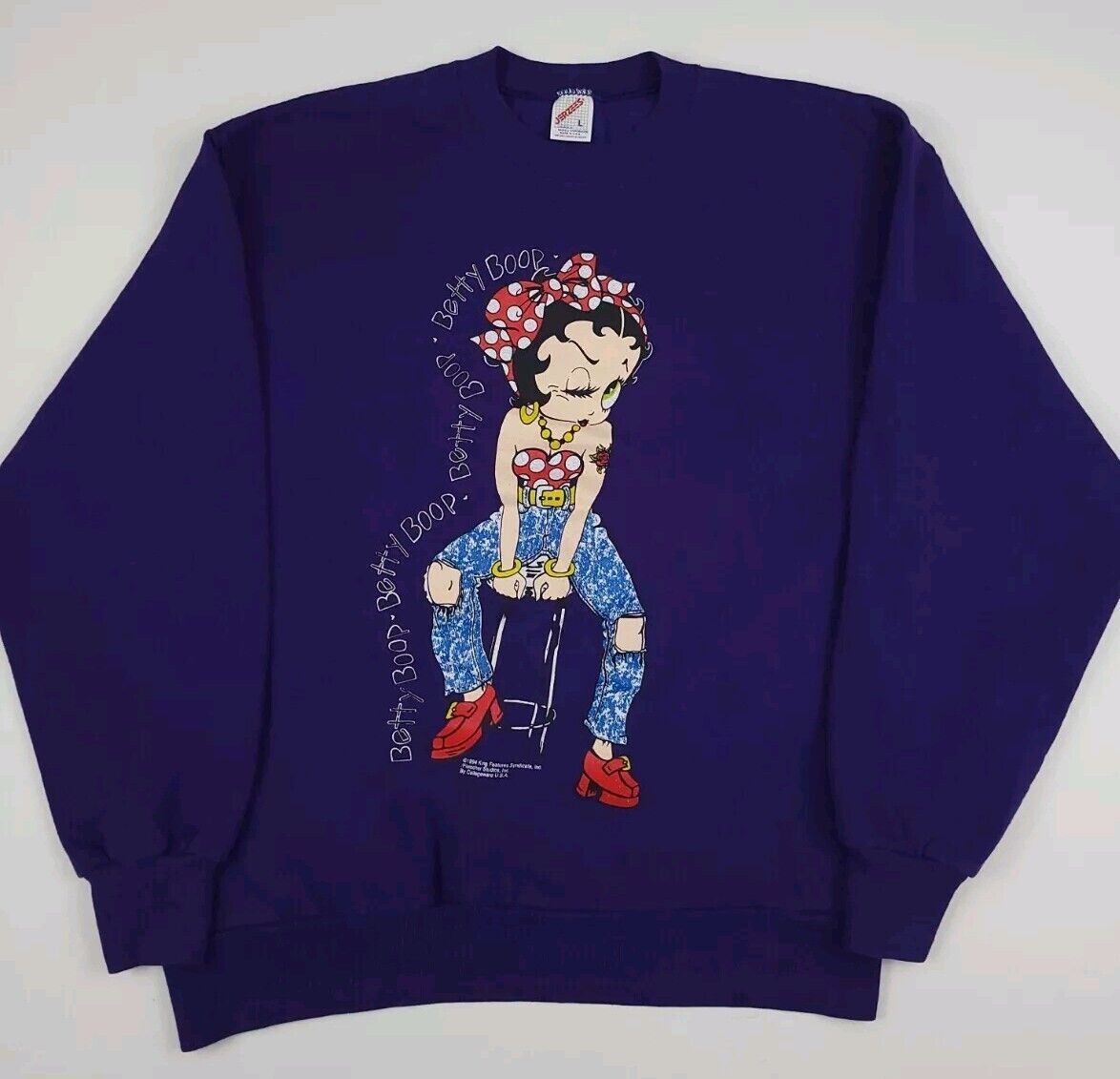 Vintage 1994 Betty Boop Print Sweatshirt Vtg Rare Htf 90s Vintage 1994 Betty Boop Print Sweatshirt Vtg Rare Htf 90s
