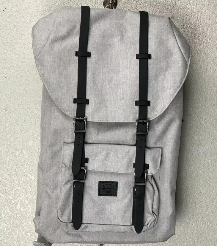 Herschel Little America Backpack Light Gray 25 Liter Nwt Day Pack