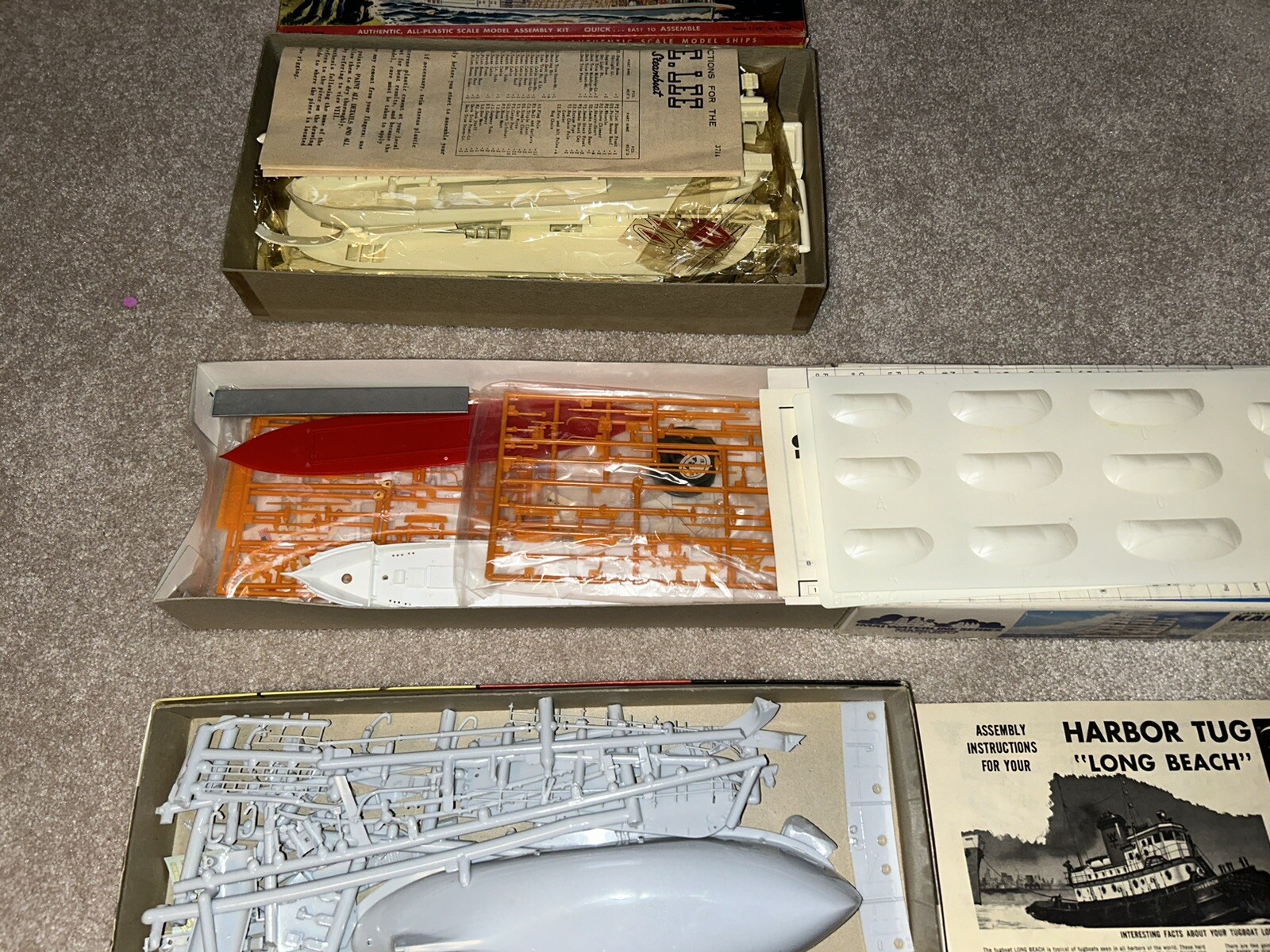 Lot Of 4 Vintage Model Boat Kits eBay