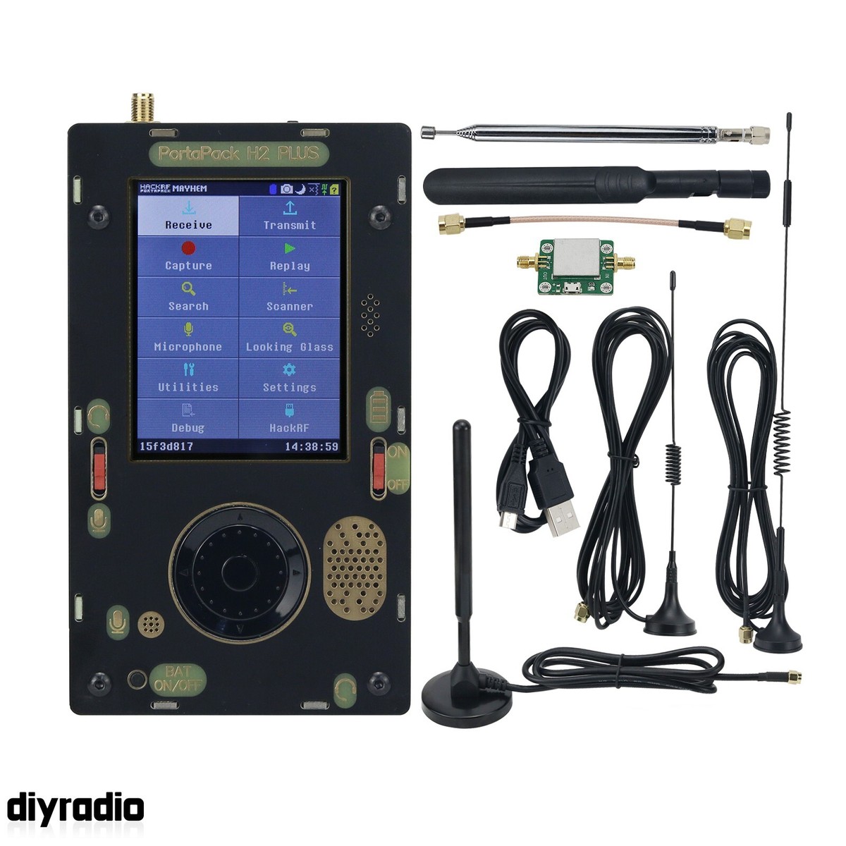 Hack RF Portapack H2 plus アンテナセット(6種) Portapack H2 Plus +3 Antennas Software Defined Radio Module