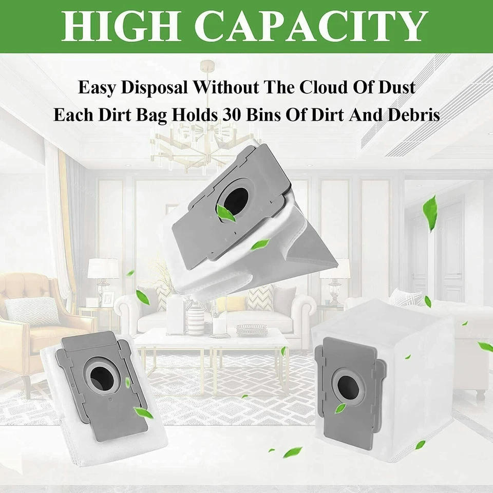 6x Vacuum Dust Bags for iRobot Roomba i3+ i7+/Plus s9 i8 Dirt Disposal Clean Bag - Image 2 of 4