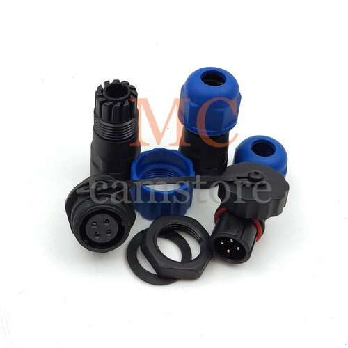 SD13 4pin Waterproof Connectors,High-voltage Power Connector AC/DC Circular Plug - Picture 6 of 7