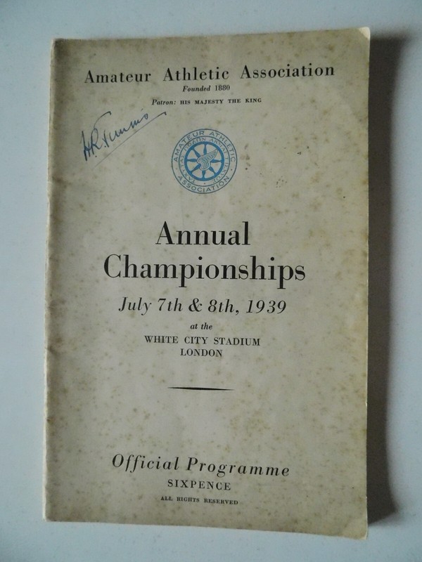 1939 AAA Championships Track Field Athletics Wooderson vs Pell AGK Brown
