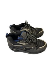 HEELYS Gray Skate Shoes Blue Black White Mens Sz 9 w/ accessories