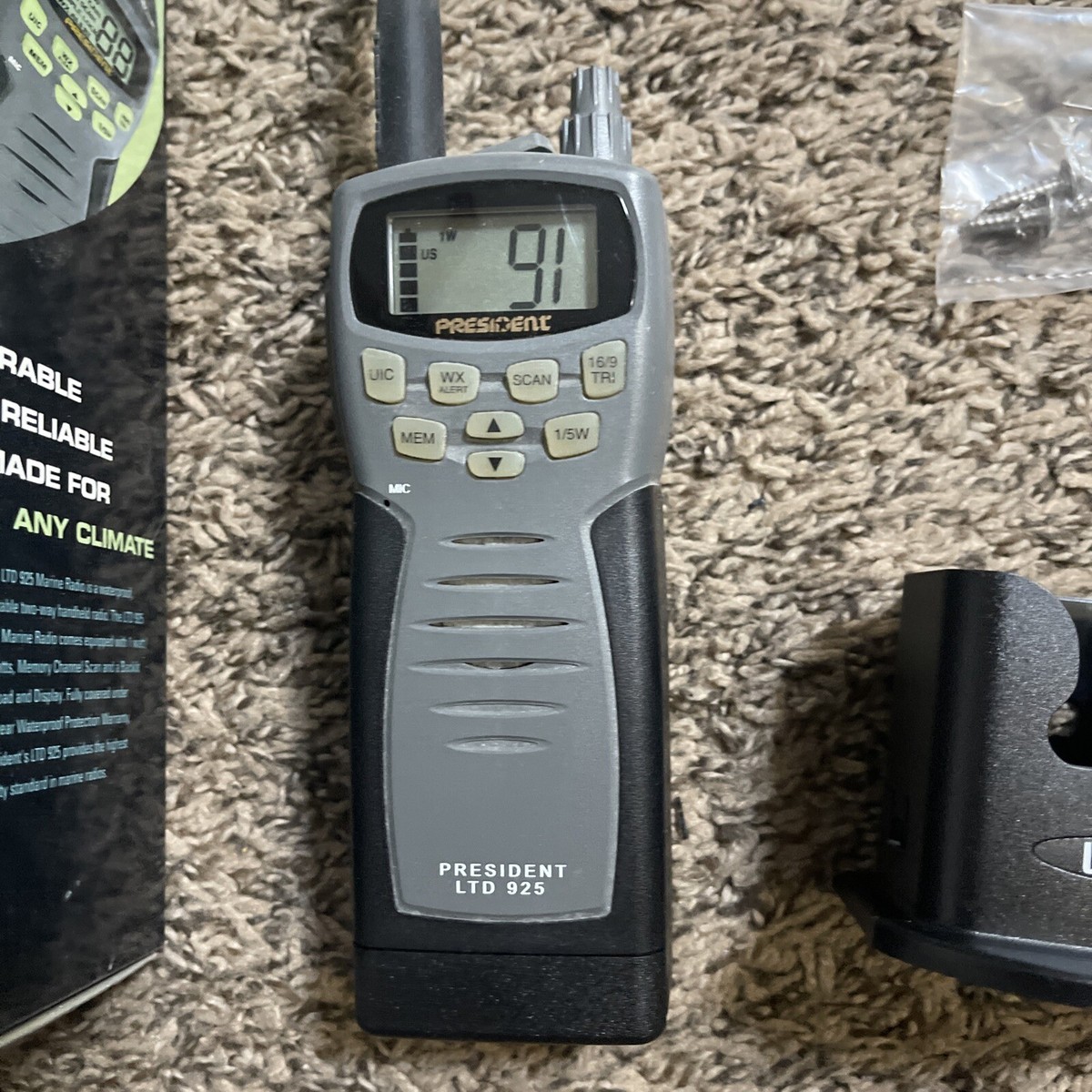 UNIDEN PRESIDENT JFK！現状品 NASAタイプ電源コード 5本組 ＃ユニデン