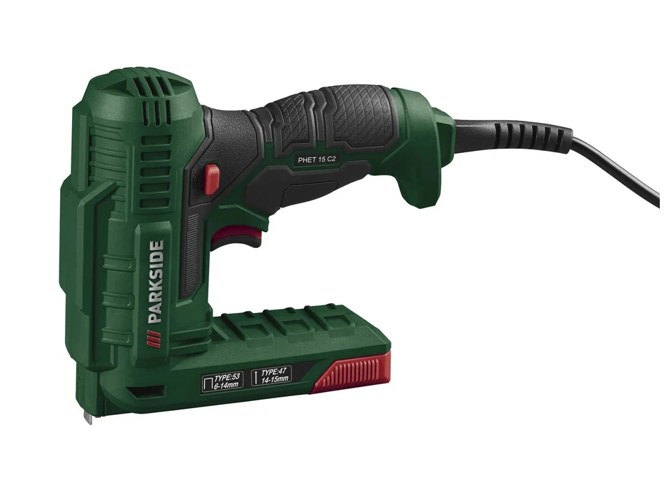 Elektrotacker PHET 15 C2 PARKSIDE Tacker Nagler Inkl. Klammern und Nägel 70W Neu - Bild 3 von 4
