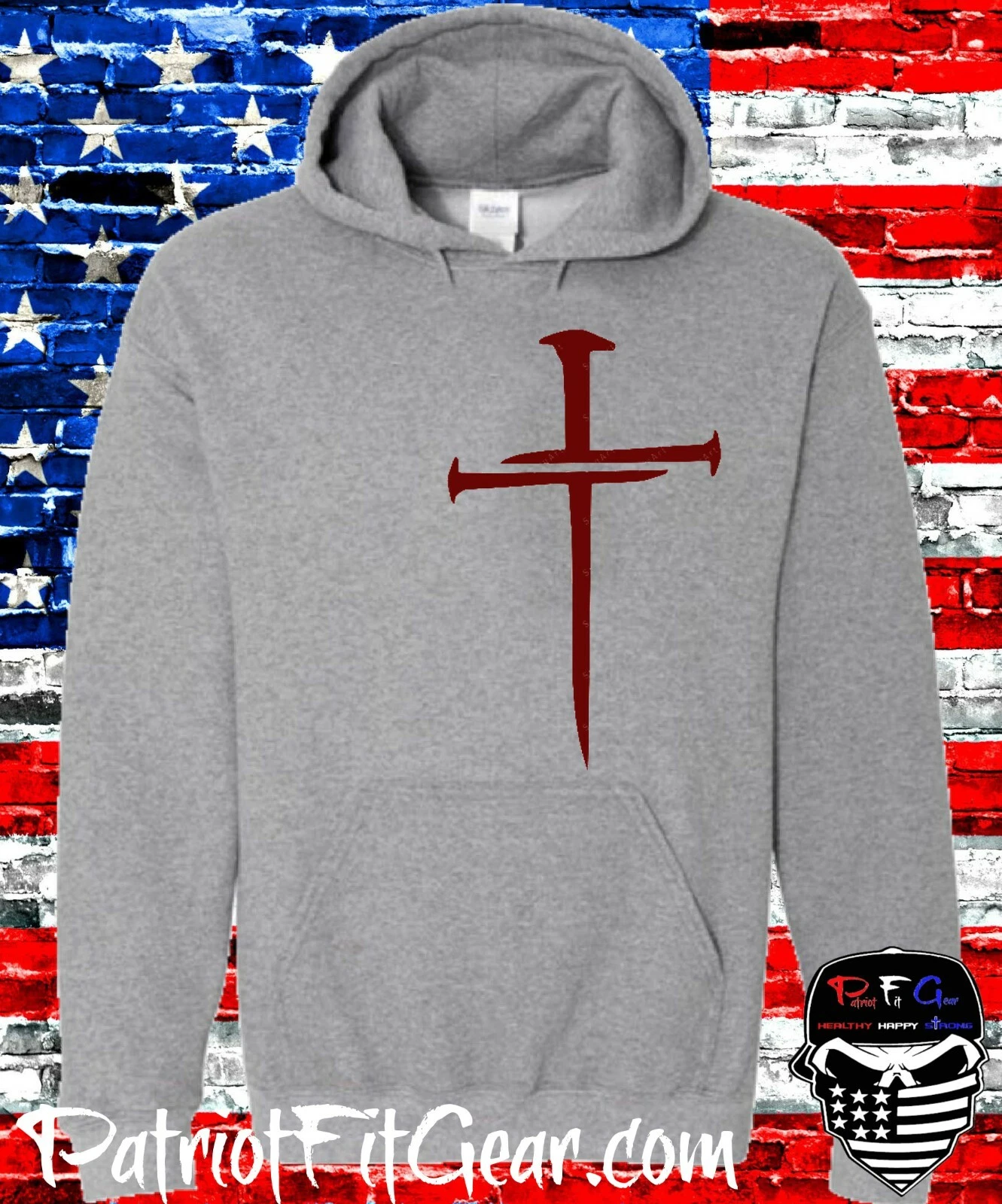 FEAR OF GOD Felpa con cappuccio croce fede libertà di famiglia in Dio ci fidiamo una nazione sotto Dio maglietta