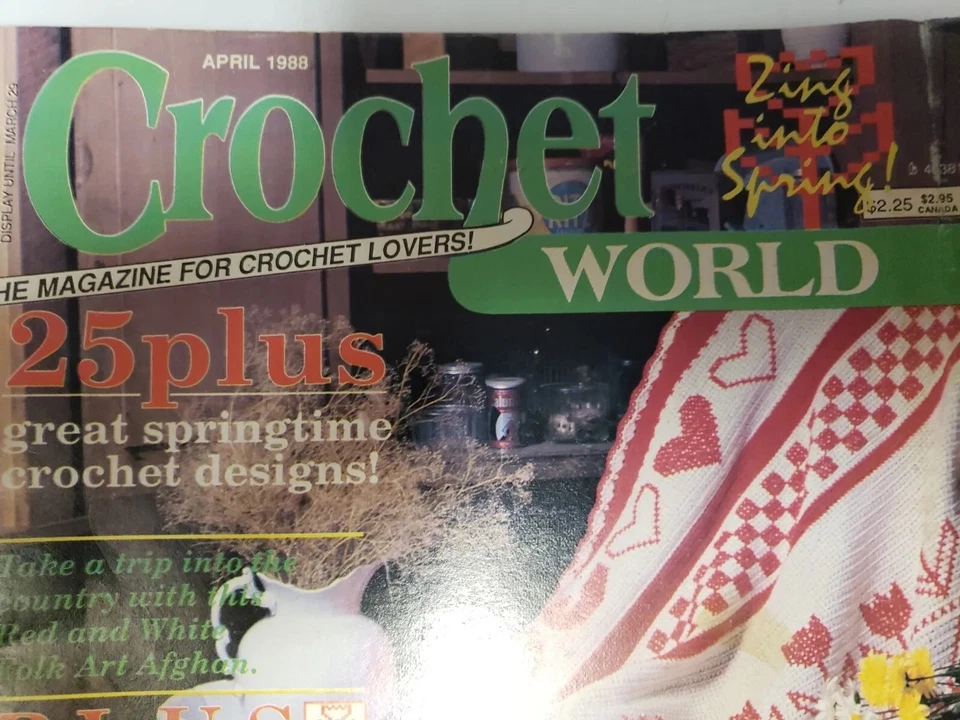 CROCHET WORLD 杂志 1988 年 4 月 — 第 2/4 张图片
