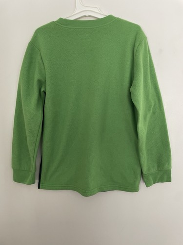 Minecraft Kids Boys Survival Mode Cozy Fleece Long Sleeve PJ Top ONLY Green M 8 - Picture 4 of 4