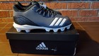 Adidas Boost Icon 4 Baseball Cleats Size Youth 5 Gray White Stripe NEW w Box NIB