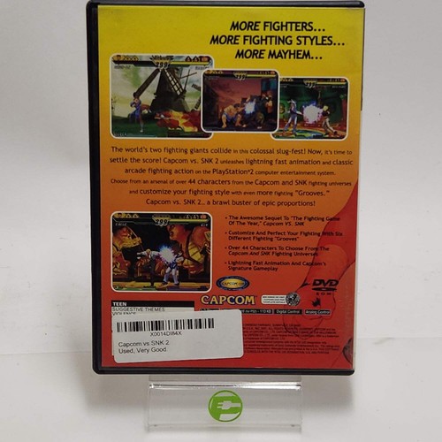 Capcom vs SNK 2 (Sony PlayStation 2 PS2, 2001) - Picture 4 of 6