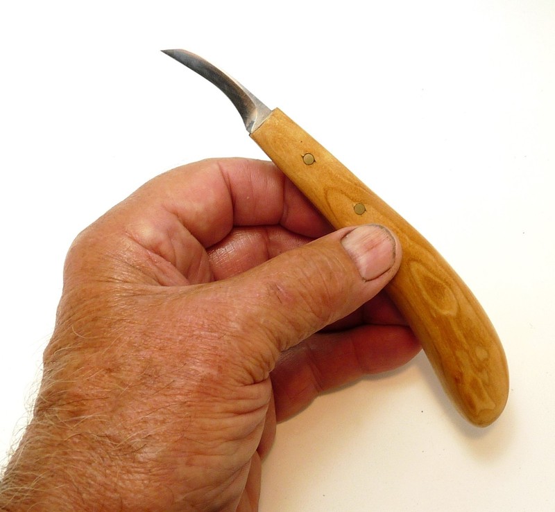 Davis Bros. Collectible Hand Made GLK #13 Woodcarving & Whittling Hooked Knife