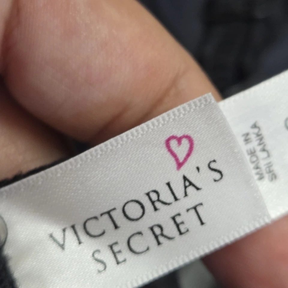 Sujetador Victoria's Secret para mujer 36C negro con aros babydoll transparente con aros Foto 3 de 4