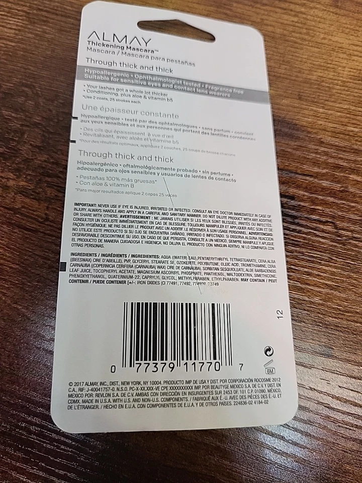 ALMAY Thick Is In Thickening Mascara BLACK 402 NEW - Image 4 of 4