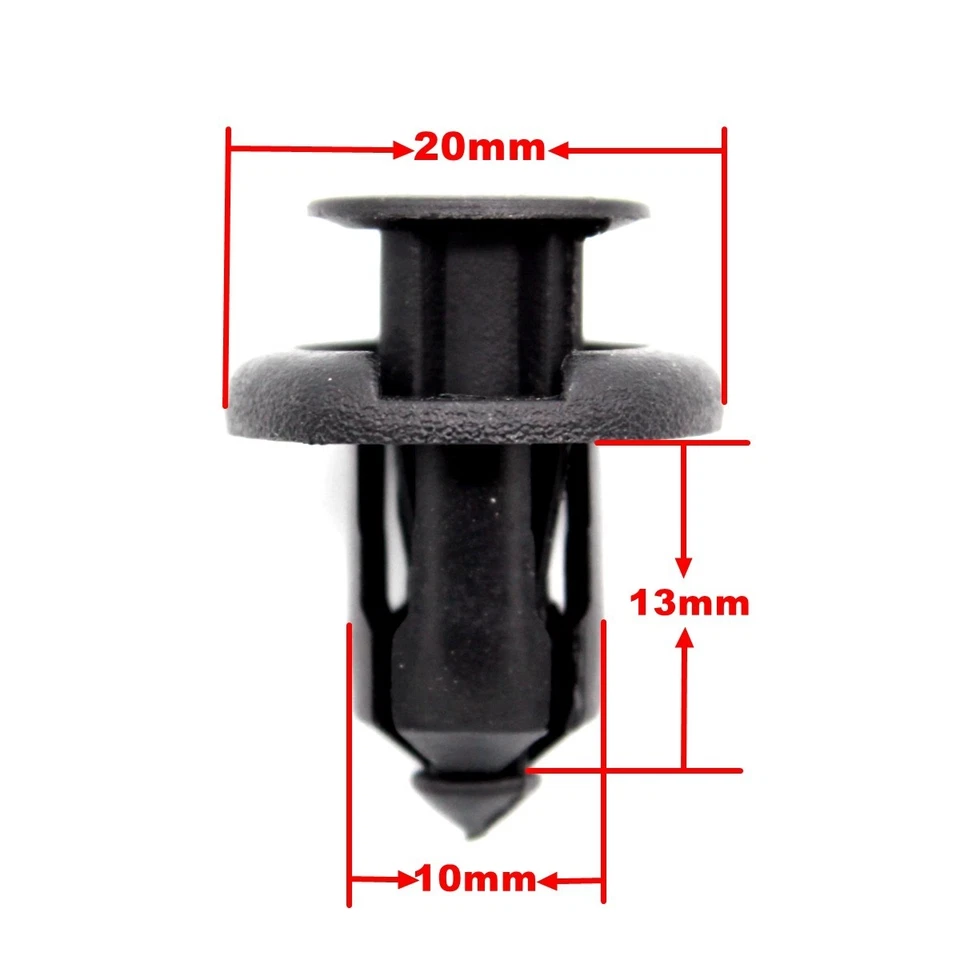 100 un. Clips de parachoques delanteros sujetadores tornillo Honda Civic Accord Acura 91503-SZ3-003 Foto 3 de 4