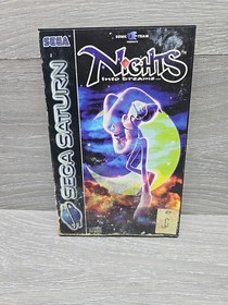 Sega Saturn Nights Into Dreams And Street Fighter Alpha No Game Tattt Case & Man