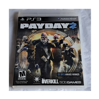 505 Games Payday 2 PS3 Action Shooter Multiplayer Co-op Online Play 2013