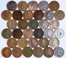33 DIFFERENT Indian Head cents CULLS SEE PICTURES FOR DETAILS FREE SHIPPING #15K