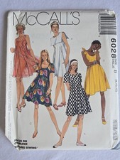 McCalls 6028 Vintage Pattern Tent Babydoll Dr...