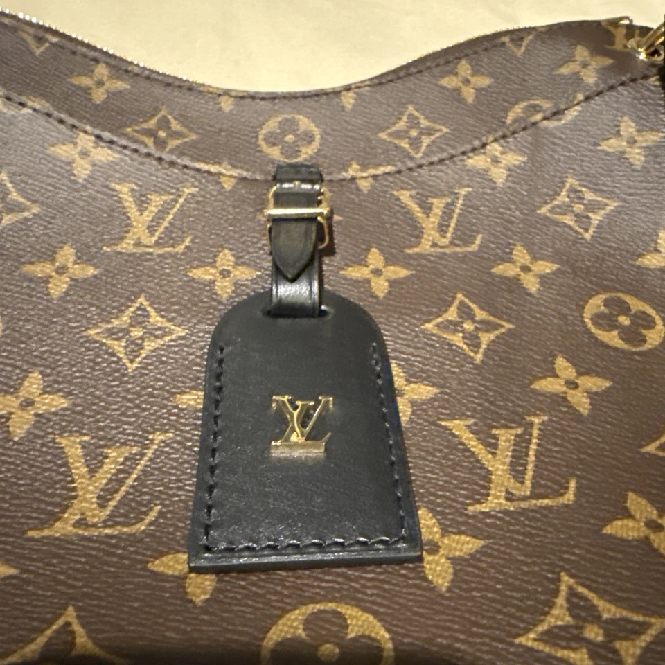Bolso de hombro LOUIS VUITTON Odeon casi nuevo mm monograma lona negro con bolsa antipolvo para recibos Foto 4 de 4