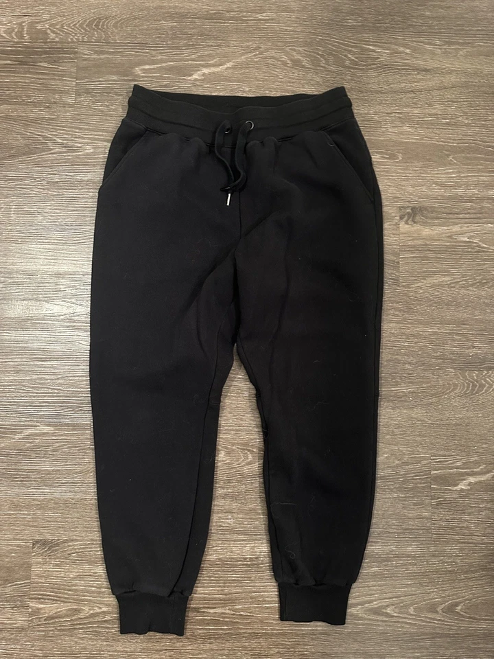 NEW Zella Cali live in heavy Fleece Joggers - Black - XL high rise taper - Image 2 of 4