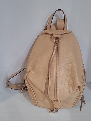 NWOT Rebecca Minkoff Jumbo Julian backpack convertible Tan Pebbled Leather