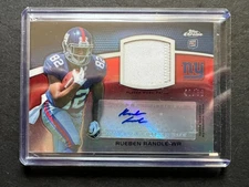 2012 Topps Chrome NFL Rookie Patch Auto RPA - Rueben Randle RC /50