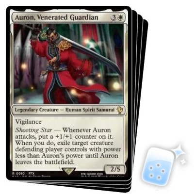 AURON, VENERATED GUARDIAN X4 Final Fantasy Commander Magic MTG