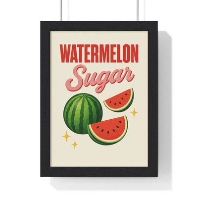 Wassermelone Zucker Poster | Harry Styles inspirierter Wandkunstdruck