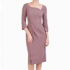 Kay Unger Anya Midi Dress Pink Mauve 6
