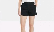 A New Day Women's Shorts Size 8 Midi Shorts 3 1/2" Inseam Stretch Black
