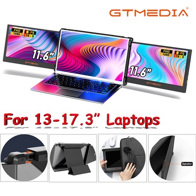 11.6'' Dual Screen For 13-17.3'' Laptops Extender Screen Portable Monitor