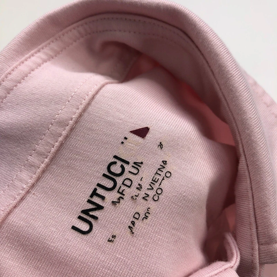 UNTUCKIT Medium Pink 100% Soft Cotton Button Long Sleeve Casual Collar Shirt - Image 3 of 4