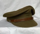Vintage Crown Hat Industries British Military WW2 Officers Visor Hat Cap 21 1/2