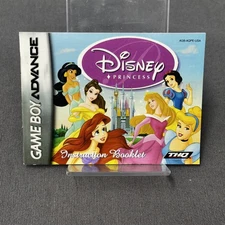 Disney Princess Nintendo Game Boy Advance Instruction Manual Booklet ONLY