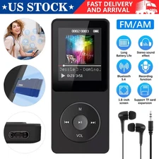 Support 128GB Bluetooth MP4 / MP3 Lossless Sport Music Player FM Radio Recorder