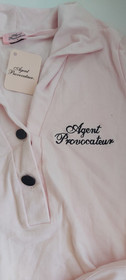 AGENT PROVOCATEUR VINTAGE PINK SUZI UNIFORM TOP SIZE LARGE RARE COLLECTOR'S ITEM