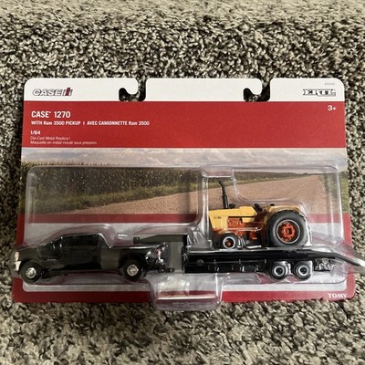 2026 1:64 ERTL Case 1270 Tractor with RAM Dually Pickup Truck  Diecast Trailer!