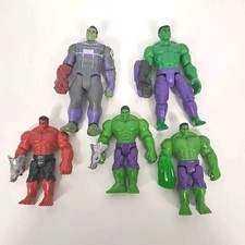 Marvel THE INCREDIBLE HULK Lot Of 5 Various Action Figures Hasbro