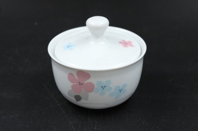 Kahla Zuckerdose mit Deckel Blumen Dekor aus Porzellan