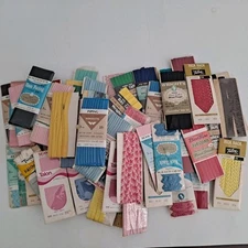 Large Lot Vtg Rick Rack Hem Bias Tape Seam Binding Piping Most New