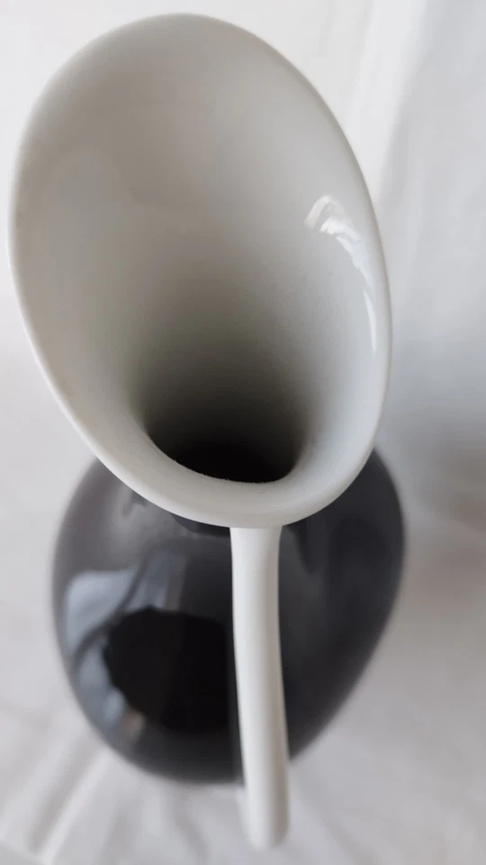 1950-er Jahre ROSENTHAL Vase Schwangere Luise schwarz-weiß Heidenreich 23 cm - Bild 3 von 4