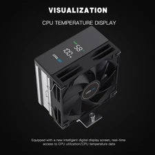 Coolleo B40 DIG CPU Air Cooler *DIGITAL LCD* 120mm CL-B40-DIG AM4/AM5 Intel LGA