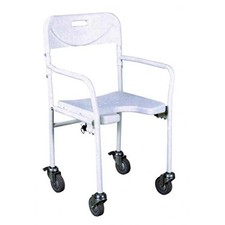 SEDIA DA DOCCIA PIEGHEVOLE CON RUOTE 856035